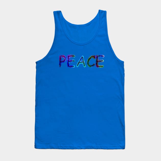 PEACE Movement Blues Tank Top by SartorisArt1